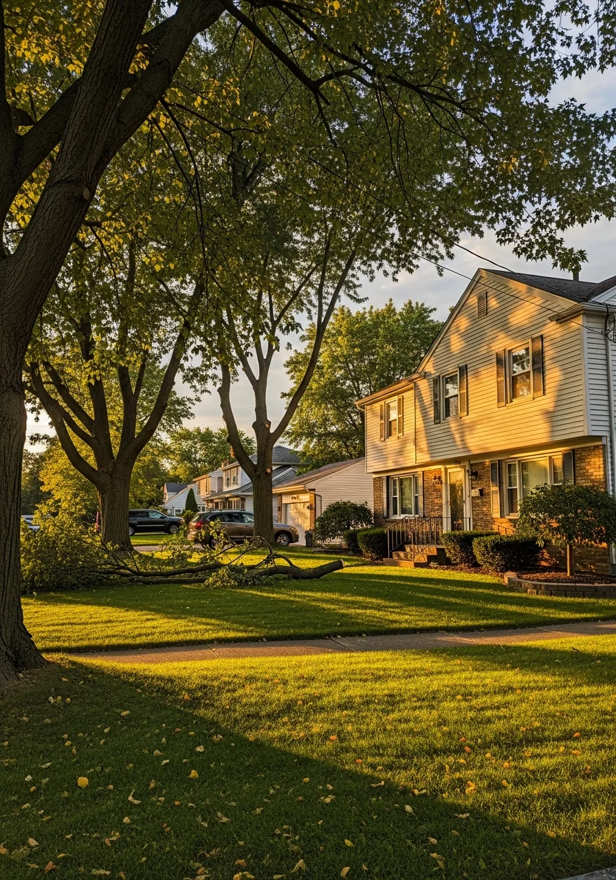 Orchard Park home exterior detail showing quality maintenance and local architectural style.